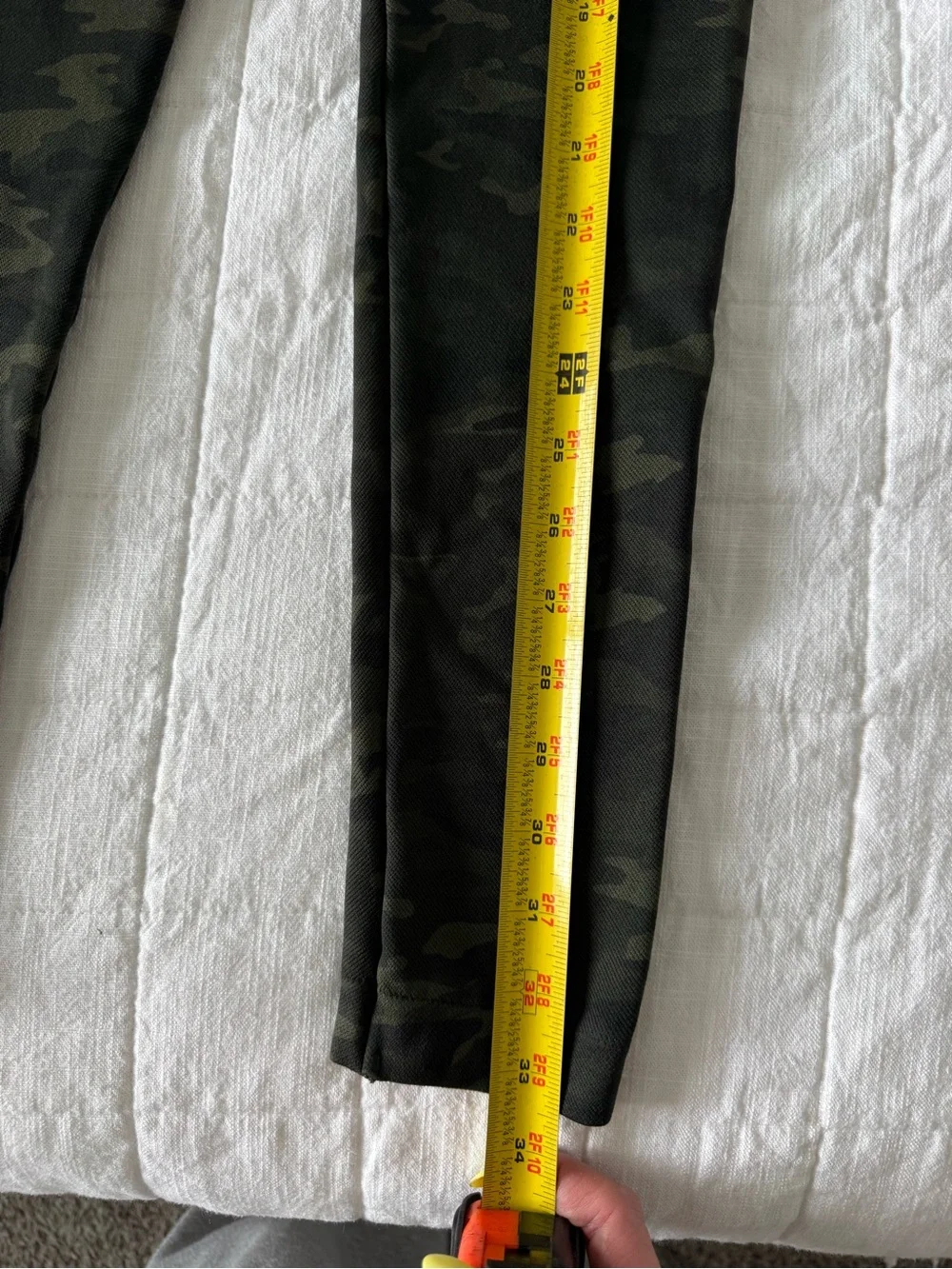 Spanx Camo Camouflage Ribbed Leggings High Waist Olive Green M